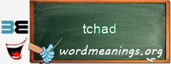 WordMeaning blackboard for tchad